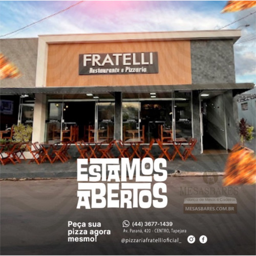 MesasBares | Cliente - Fratelli Restaurante & Pizzaria - Tapejara - Paraná - PR